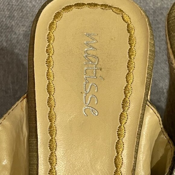 Matisse Women's Beaded Espadrille Wedge Heel Sandal Size 8 - Picture 2 of 6